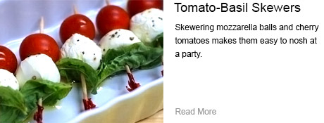 Tomato-Basil Skewers