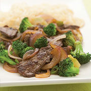Stir-Fried Chile Beef and Broccoli